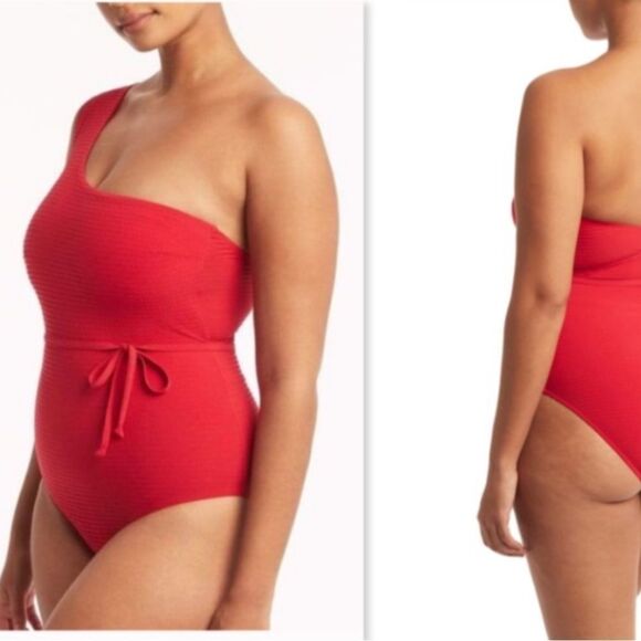 NWT Sea Level Swim Messina Wide Strap One Piece Swimsuit size 4 - Picture 1 of 8